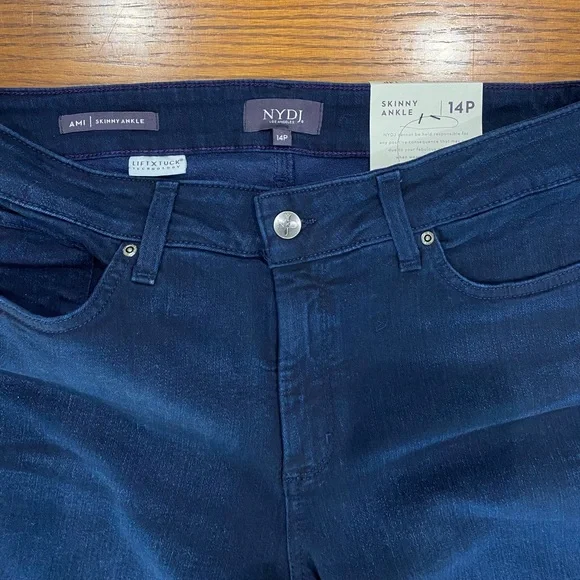 NYDJ Petite Womens Ami Skinny Ankle Jeans 14 P New - Picture 3 of 11
